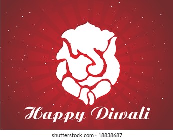 elephant god Ganesha abstract design