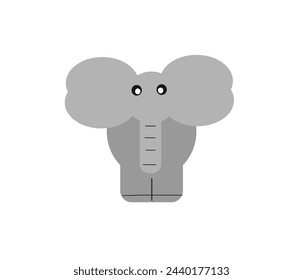 elephant is grey and it's cute