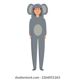 Elephant halloween animal costume icon cartoon vector. Cute child. Carnival dress
