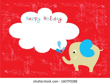 elephant happy holiday