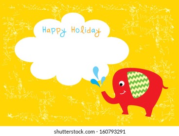 elephant happy holiday