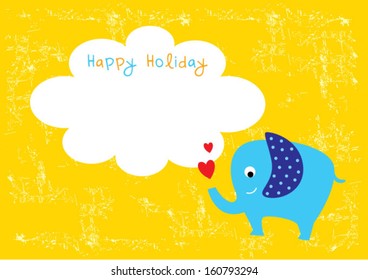 elephant happy holiday