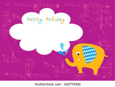 elephant happy holiday