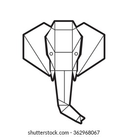 Elephant Head Stock Vector (royalty Free) 362968067 