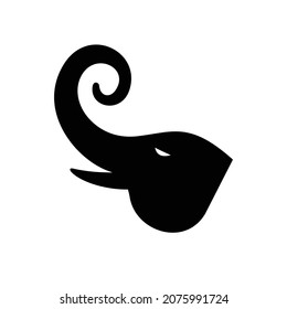 diseño vectorial del logotipo de la empresa de cabeza elefante