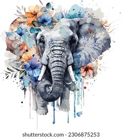 Elephant head and creative