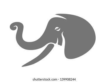 Elephant head emblem