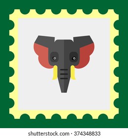 Elephant head icon