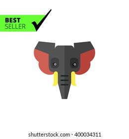 Elephant head icon