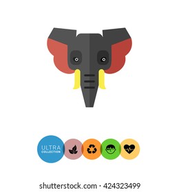 Elephant head icon
