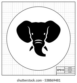 Elephant head icon