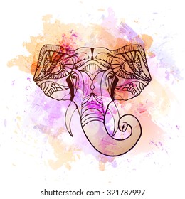 Elephant Head Indian God Hindu Deity 스톡 벡터(로열티 프리) 321788009 | Shutterstock