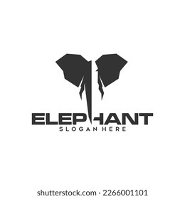 elephant head logo icon design inspiration