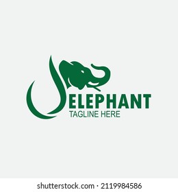 Elephant Head Sign Logo Design