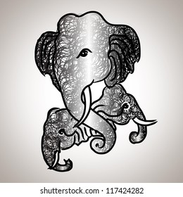 Elephant head : sketchbook