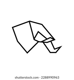 Elephant Head Vector Logo Design Template