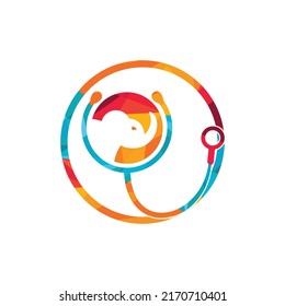 Elephant health and clinic vector logo design template.	