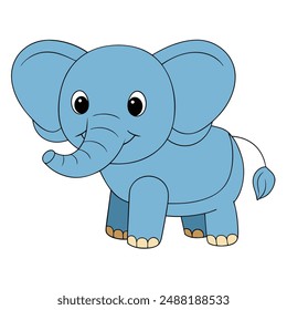 Elephant Herd in Natural Habitat