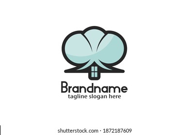 Elephant Housing Logo. Housing logo with elephant head design concept, modern and unique design.