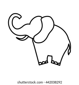 elephant icon. Animal design. Vector graphic