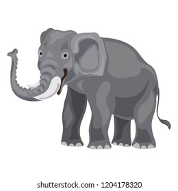 Elephant icon. Cartoon of elephant vector icon for web design isolated on white background