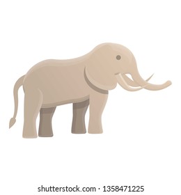 Elephant icon. Cartoon of elephant vector icon for web design isolated on white background