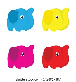 elephant icon design - template - Vector illustration