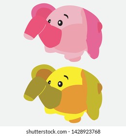 elephant icon design - template - Vector illustration