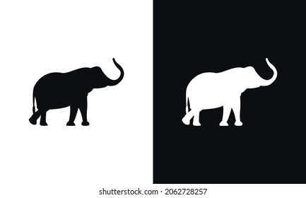 Vector aislado de la plantilla de diseño de iconos elefantes