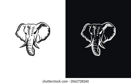 Elephant icon design template vector isolated