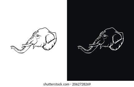 Elephant icon design template vector isolated