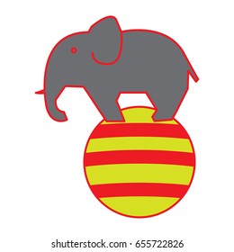 elephant icon flat color