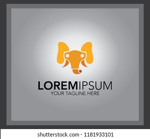 Elephant icon. head elephant design template
