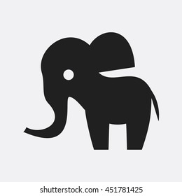 Elephant icon illustration isolated vector sign symbol