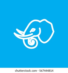 elephant icon illustration isolated vector sign symbol
