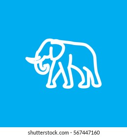 elephant icon illustration isolated vector sign symbol