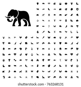 Elephant icon illustration isolated vector sign symbol. animals icon set for web and mobile.