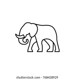 elephant icon illustration isolated vector sign symbol