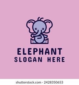 elephant icon illustration. elephant vector. elephant icon. elephant.  
