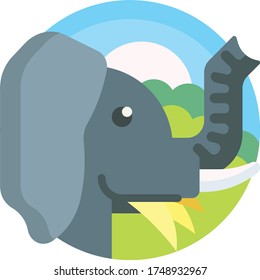 Elephant icon illustration vector design