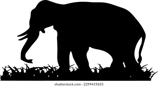 icono del elefante aislado en fondo blanco