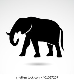 Elephant icon isolated on white background. Vector art.