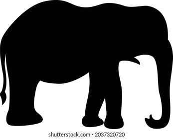Símbolo gráfico del logotipo del icono del elefante