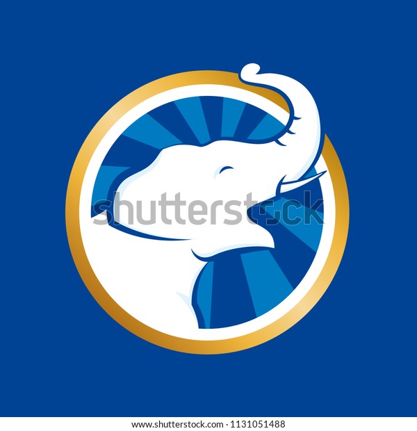 Elephant Icon Logo Stock Vector (Royalty Free) 1131051488 | Shutterstock