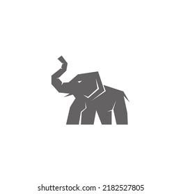 Elephant icon logo design illustration template