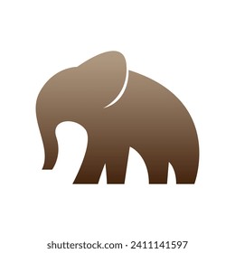 Elephant icon logo design illustration