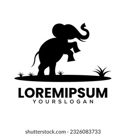 vector de diseño del logotipo del icono elefante