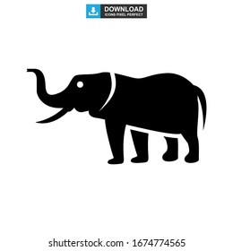 elephant icon or logo isolated sign symbol vector illustration - high quality black style vector icons
