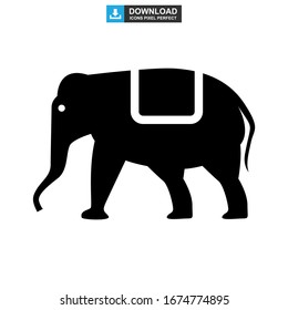 elephant icon or logo isolated sign symbol vector illustration - high quality black style vector icons
