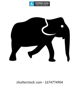 elephant icon or logo isolated sign symbol vector illustration - high quality black style vector icons
